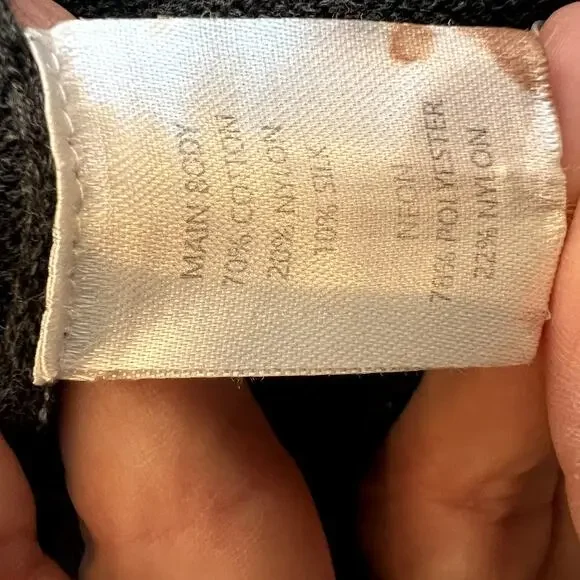 WISPR by Brodie Fifi Fairisle Shacket Sweater Gray Small - Picture 5 of 5